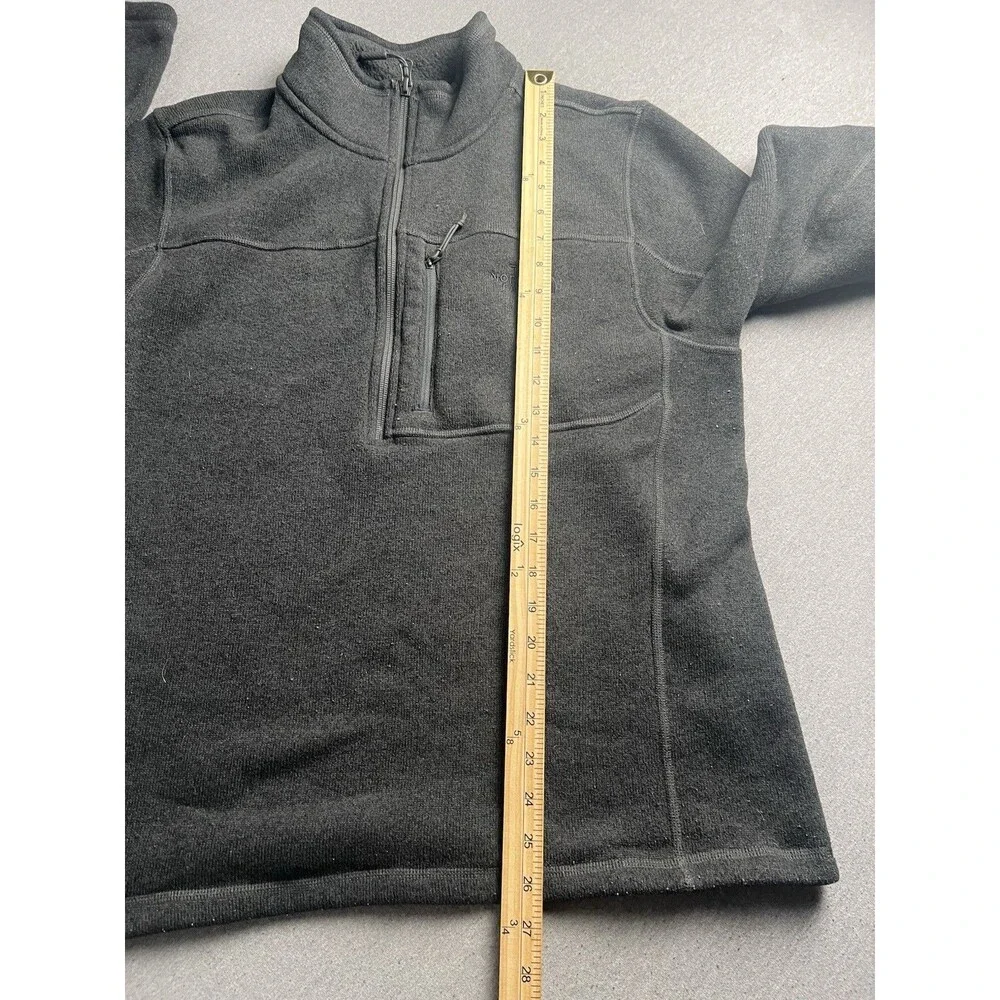 The North Face Jacket Men's L Gray Gordon Lyons 1/4 Zip Pullover Outdoor Hiking